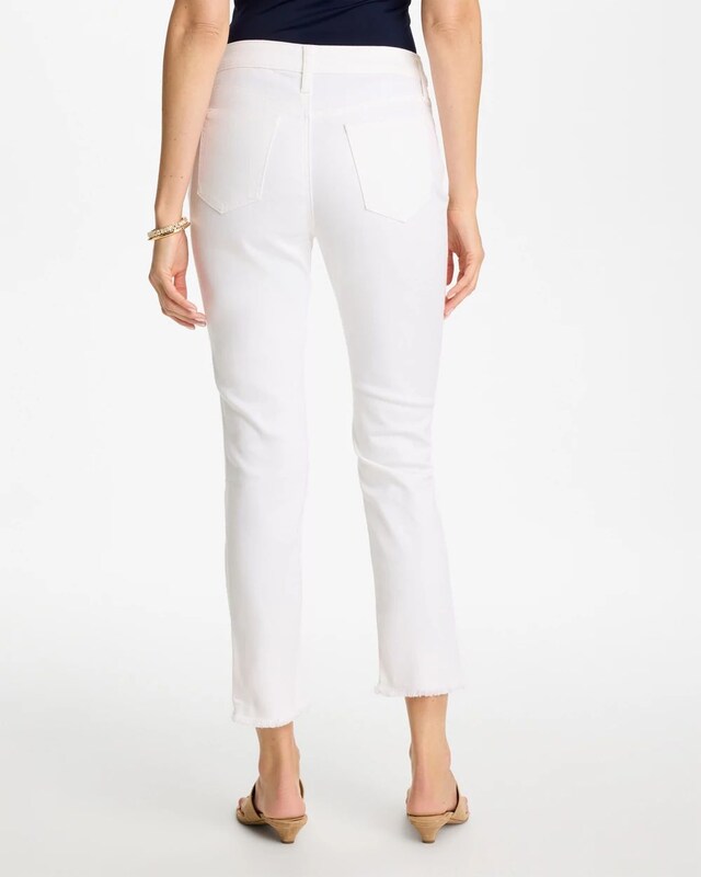No-Stain Girlfriend Frayed Ankle Jeans - image 3